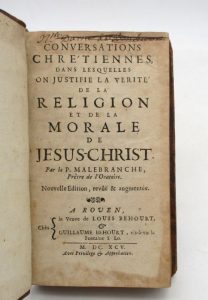 Estimation Sciences Humaines - Couverture du livre Estimation du livre « conversations chrétiennes dans lesquelles on justifie la vérité de la religion et de la morale de Jésus Christ »