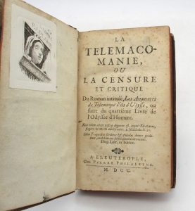 Estimation Edition originale - Couverture du livre Estimation du livre « la Telemacomanie, ou la Censure et critique du roman intitulé, Les Avantures de Telemaque fils d’Ulysse, ou suite du quatrième livre de l’Odyssée d’Homère »