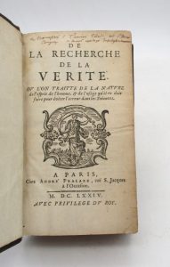 Estimation Livre ancien - Couverture du livre Estimation du livre « de la recherche de la vérité. Où l’on traitte de la nature de l’esprit de l’homme, & de l’usage qu’il en doit faire pour éviter l’erreur dans les sciences : tome Ier seul »