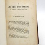 Couverture du livre Estimation du livre « le Saint Empire germanique et l’empire actuel d’Allemagne »
