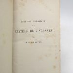 Couverture du livre Estimation du livre « esquisse historique sur le château de Vincennes »