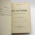 Couverture du livre Estimation du livre « la Rue Saint-Honoré – De la Révolution à nos jours »