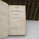 Couverture du livre Estimation du livre « oeuvres complètes de Condillac »