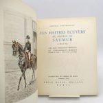 Couverture du livre Estimation du livre « les Maîtres écuyers du manège de Saumur de 1814 à 1874 »