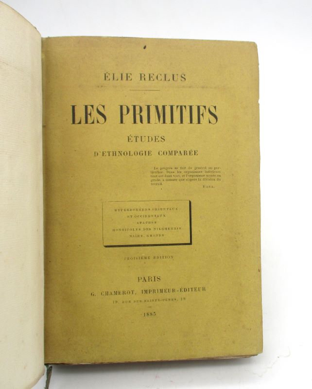 Image supplémentaire du livre Estimation du livre « les Primitifs : Études d’ethnologie comparée – Hyperboréens orientaux et occidentaux, Apaches, monticoles des Nilgherris, Naïrs, Khonds »