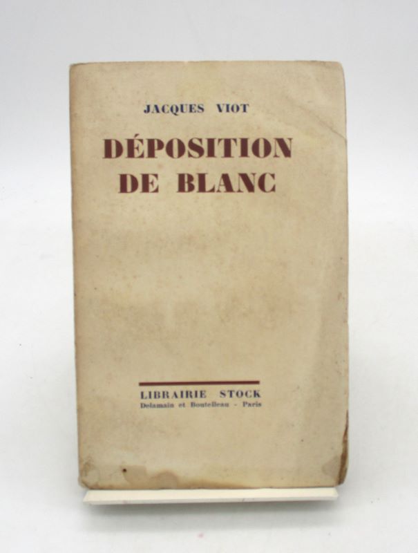 Couverture du livre Estimation du livre « déposition de blanc »