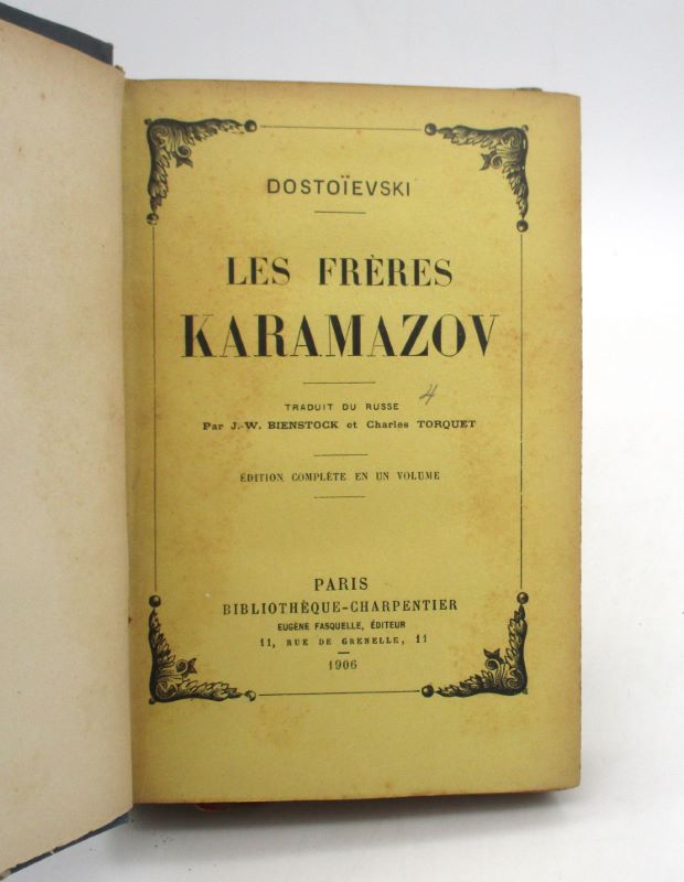 Couverture du livre Estimation du livre « les Frères Karamazov (1879-1880) »