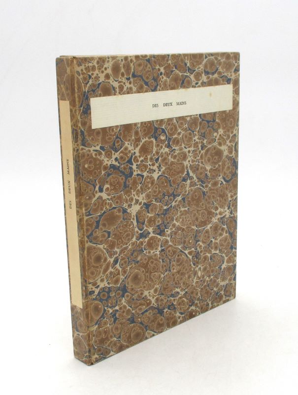 Couverture du livre Estimation du livre « des deux mains (poème) »