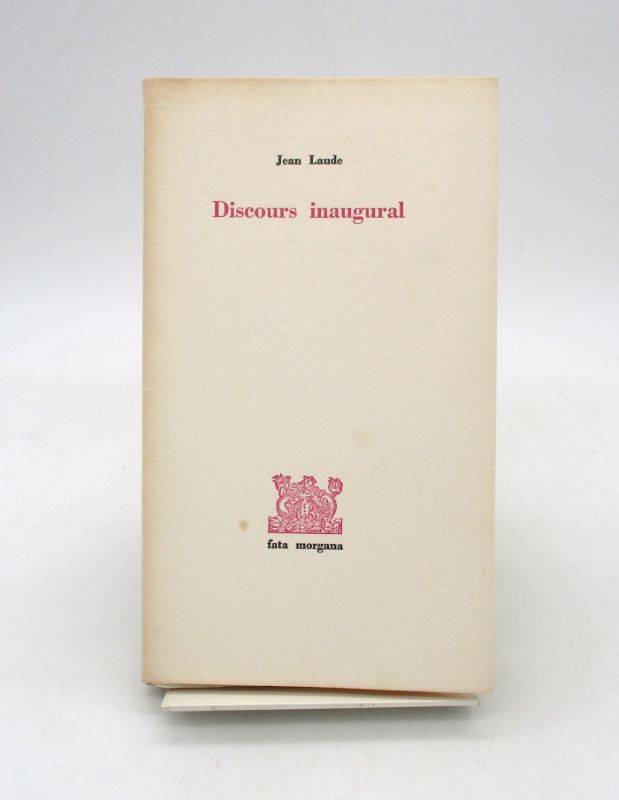 Couverture du livre Estimation du livre « discours inaugural »