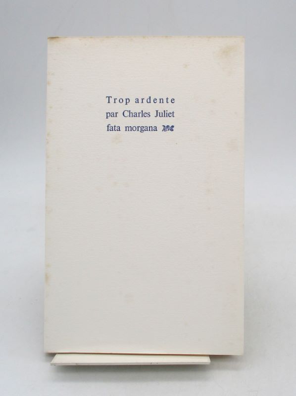 Couverture du livre Estimation du livre « trop ardente »