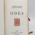 Couverture du livre Estimation du livre « odes »