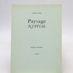 Couverture du livre Estimation du livre « paysage nuptial »