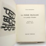 Couverture du livre Estimation du livre « la Poésie française et le Principe d’identité »