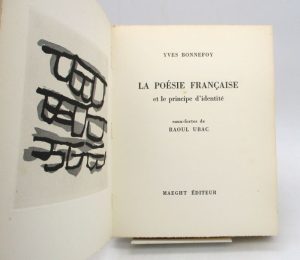 Estimation Edition originale - Couverture du livre Estimation du livre « la Poésie française et le Principe d’identité »