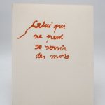 Couverture du livre Estimation du livre « celui qui ne peut se servir des mots »