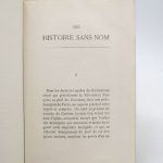 Couverture du livre Estimation du livre « une histoire sans nom »