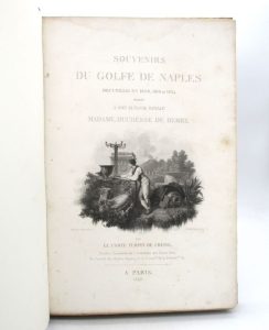 Estimation Voyages-Atlas - Couverture du livre Estimation du livre « souvenirs du golfe de Naples recueillis en 1808, 1818 et 1824 »