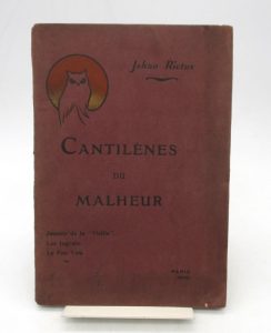 Estimation Edition originale - Couverture du livre Estimation du livre « cantilènes du malheur »