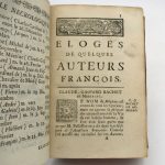 Couverture du livre Estimation du livre « Éloges de quelques auteurs françois »