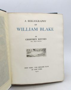 Estimation Beaux-Arts - Couverture du livre Estimation du livre « a Bibliography of William Blake »