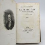 Couverture du livre Estimation du livre « oeuvres complètes de P.J. Béranger »