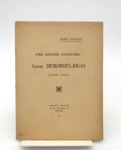 Estimation Beaux-Arts - Couverture du livre Estimation du livre « une artiste angevine – Louise Desbordes-Jouas (1848-1926) »