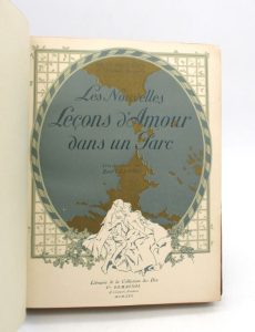 Estimation Livre illustré - Couverture du livre Estimation du livre « les Nouvelles Leçons d’Amour dans un parc »
