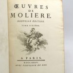 Couverture du livre Estimation du livre « oeuvres de Molière »