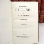 Couverture du livre Estimation du livre « causeries du lundi »
