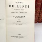 Couverture du livre Estimation du livre « causeries du lundi »