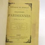 Couverture du livre Estimation du livre « esquisses parisiennes »