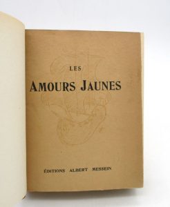 Estimation Edition originale - Couverture du livre Estimation du livre « les Amours jaunes »
