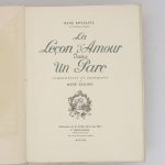 Couverture du livre Estimation du livre &laquo;&nbsp;la Leçon d&rsquo;Amour dans le parc&nbsp;&raquo;
