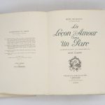 Couverture du livre Estimation du livre &laquo;&nbsp;la Leçon d&rsquo;Amour dans le parc&nbsp;&raquo;