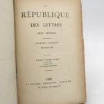 Couverture du livre Estimation du livre « la République des lettres : ensemble de 31 livraisons »