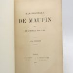 Couverture du livre Estimation du livre &laquo;&nbsp;mademoiselle de Maupin&nbsp;&raquo;