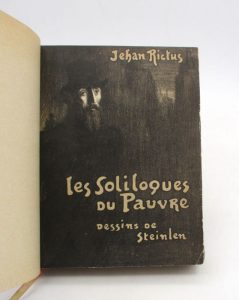 Estimation Livre illustré - Couverture du livre Estimation du livre « les Soliloques du pauvre »