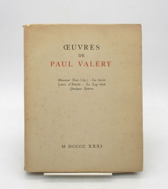 Couverture du livre Estimation du livre « oeuvres de Paul Valéry »