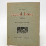 Couverture du livre Estimation du livre &laquo;&nbsp;journal intime inédit&nbsp;&raquo;