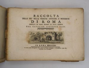 Estimation Beaux-Arts - Couverture du livre Estimation du livre « raccolta delle piu belle vedute antiche, e moderne di Roma »