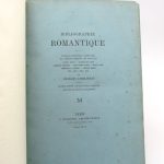 Couverture du livre Estimation du livre &laquo;&nbsp;bibliographie romantique&nbsp;&raquo;