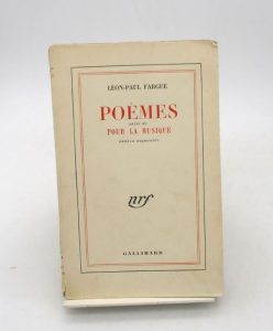 Estimation Edition originale - Couverture du livre Estimation du livre « poèmes suivi de pour la musique »