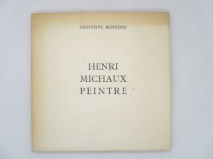 Estimation Edition originale - Couverture du livre Estimation du livre « henri Michaux peintre »