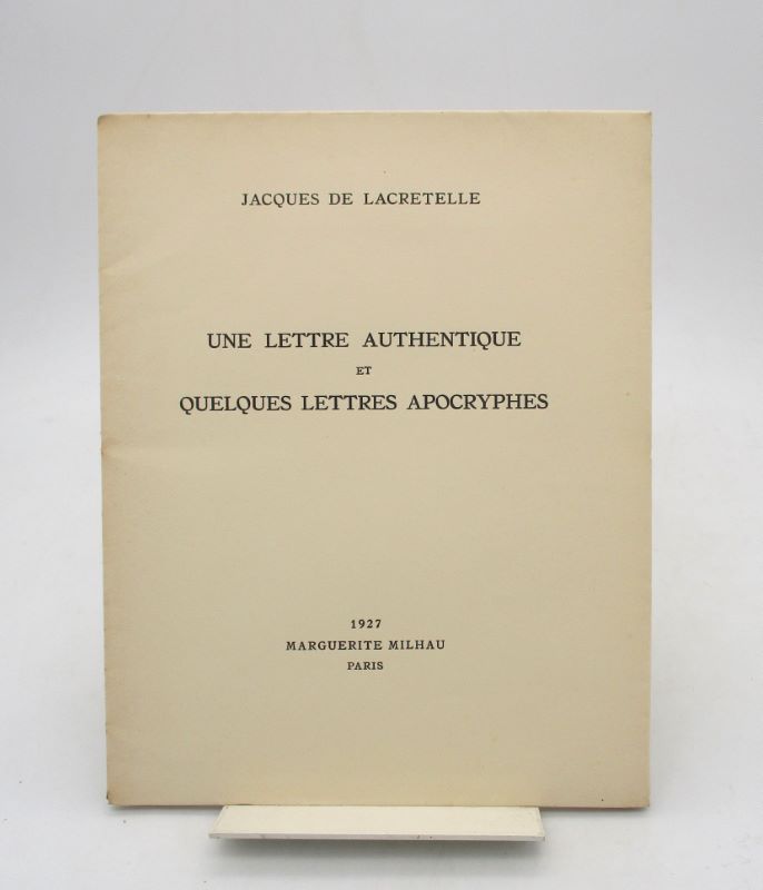 Couverture du livre Estimation du livre &laquo;&nbsp;une lettre authentique et quelques lettres apocryphes&nbsp;&raquo;