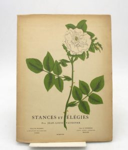 Estimation Edition originale - Couverture du livre Estimation du livre &laquo;&nbsp;stances et Élégies&nbsp;&raquo;