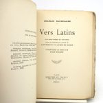 Couverture du livre Estimation du livre &laquo;&nbsp;vers latins&nbsp;&raquo;