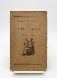 Estimation Beaux-Arts - Couverture du livre Estimation du livre &laquo;&nbsp;documents positifs sur la vie des frères Le Nain&nbsp;&raquo;