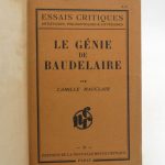 Couverture du livre Estimation du livre &laquo;&nbsp;le Génie de Baudelaire : poète, penseur, esthéticien&nbsp;&raquo;