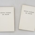 Couverture du livre Estimation du livre &laquo;&nbsp;petits poëmes en prose&nbsp;&raquo;