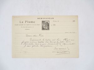 Estimation Lettre autographes - Couverture du livre Estimation du livre &laquo;&nbsp;billet autographe signé&nbsp;&raquo;